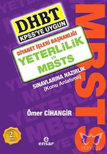Diyanet İşleri Başkanlığı Yeterlilik Ve Mbsts Sınavlarına Hazırlık Kitabı