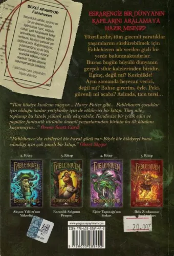 Fablehaven -1 Brandon Mull Pegasus Yayıncılık %52 indirimli