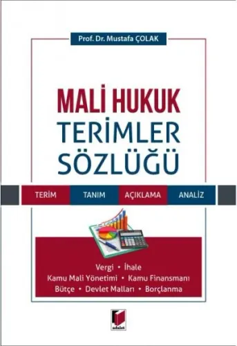 Mali Hukuk Terimler Sözlüğü