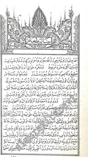 OSMANLICA Melceüt Tabbahin ( Risale-i Taam )  -