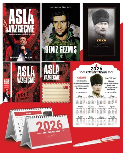 Asla Vazgeçme - Ayraç - Kartpostal - Poster - Deniz Gezmiş -  2026 Aja