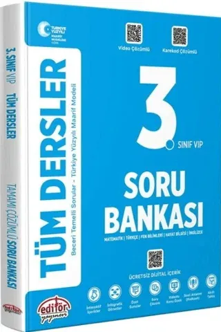 Editör 3. Sınıf Tüm Dersler Soru Bankası Maarif Model 2027