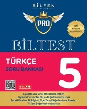 BİLFEN 5. SINIF BİLTEST PRO TÜRKÇE SORU BANKASI  YENİ MÜFREDAT