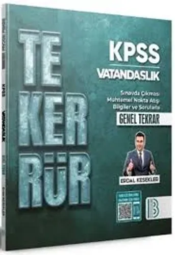 Benim Hocam - 2026 KPSS Vatandaşlık Tekerrür Kampı Kitabı