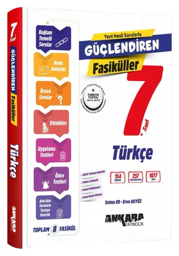 ANKARA YAY. 7. SINIF GÜÇLENDİREN TÜRKÇE FASİKÜL SET 2027