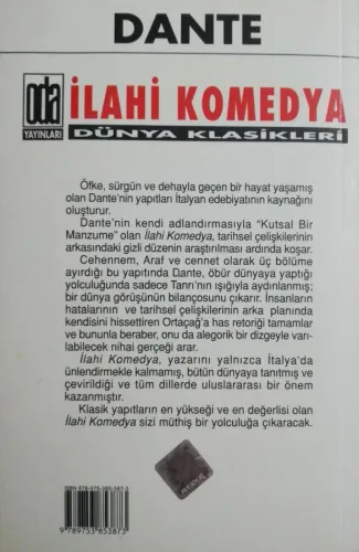 İlahi Komedya Dante Alighieri Oda