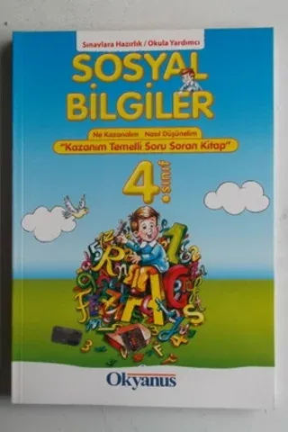 4. Sınıf Sosyal Bilgiler Kazanım Temelli Soru Soran Kitap