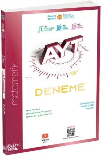 Üçdörtbeş AYT Matematik 10 Deneme 2026