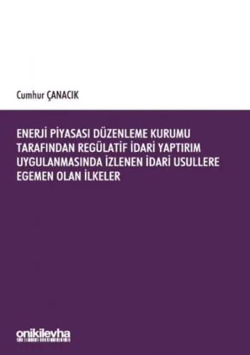 Enerji Piyasası Düzenleme Kurumu Tarafından Regülatif İdari Yaptırım Uygulanmasında İzlenen İdari Usullere Egemen Olan İlkeler