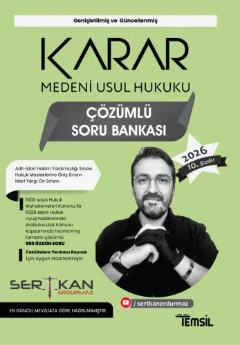 KARAR Medeni Usûl Hukuku Soru Bankası