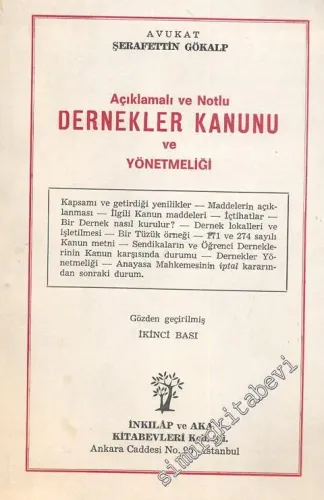 Açıklamalı ve Notlu Dernekler Kanunu ve Yönetmeliği -