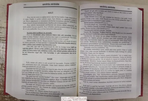 Hayatül Hayevan Havas ve Esrarı Ciltli Büyük Boy Ebül Beka Kemaleddin 