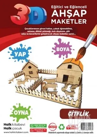 Çiftlik Ahşap Maket - Halkkitabevi