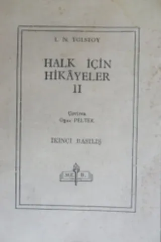 Halk İçin Hikayeler II