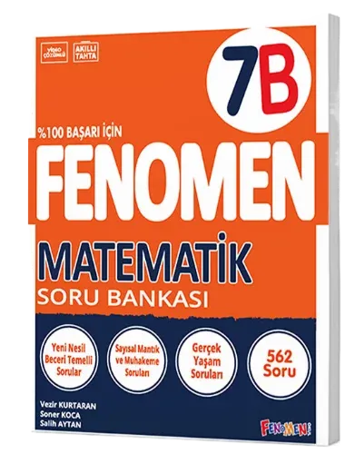Fenomen Yayınları 7.Sınıf Matematik B Soru Bankası