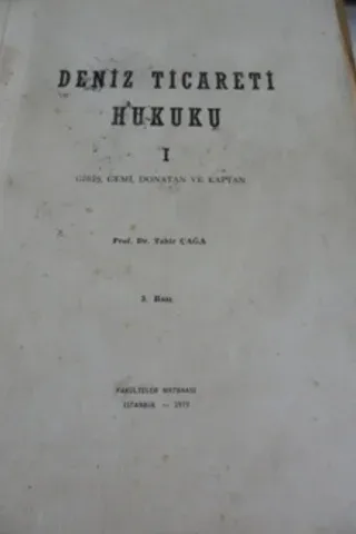 Deniz Ticareti Hukuku I