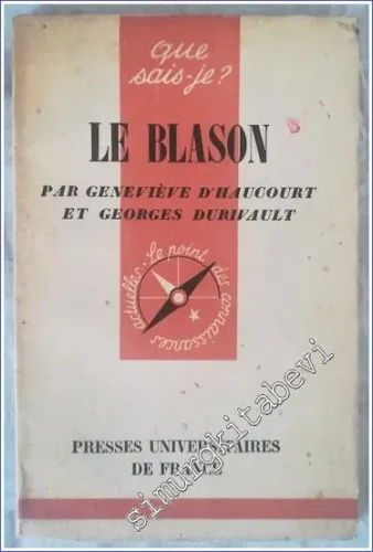 Que Sais - Je ? Le Blason -        1956