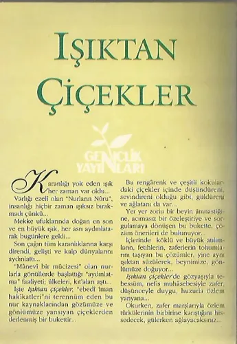 Işıktan Çiçekler Yunus Emre Gençlik ve Spor Bakanlığı %60 indirimli