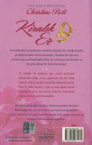 Kiralık Eş Christine Bell Nemesis Kitap %48 indirimli