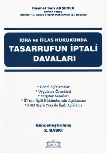 İcra İflas Hukukunda Tasarrufun İptali Davaları