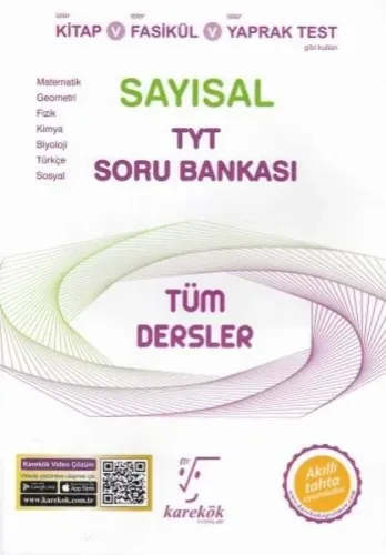 Karekök Yayınları TYT Sayısal Tüm Dersler Soru Bankası Karekök