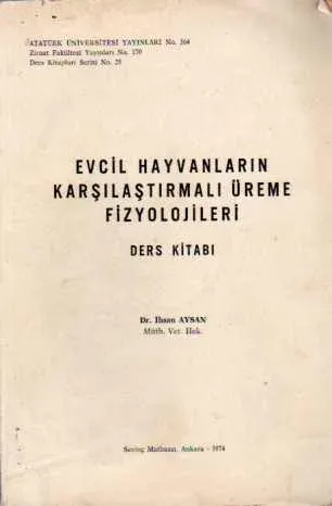 Evcil Hayvanların Karşılaştırmalı Üreme Fizyolojileri Ders Kitabı