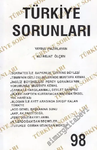 Türkiye Sorunları - Sayı: 98    21  Şubat