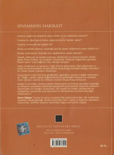 Sinemanın Hakikati Enver Gülşen Külliyat %51 indirimli