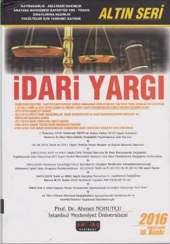Altın Seri İdari Yargı