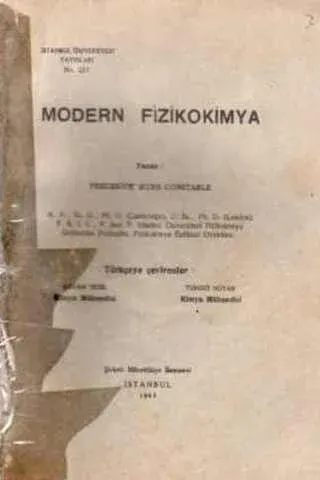 Modern Fizikokimya