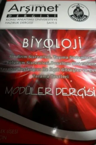 Biyoloji Modüler Dergisi Sayı: 5
