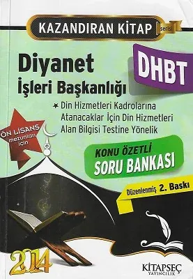 DHBT Diyanet İşleri Başkanlığı Ön Lisans Konu Özetli Soru Bankası