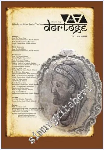 Dörtöğe Dergisi: Felsefe ve Bilim Tarihi Yazıları  - Sayı: 22    Yıl: 11  Aralık 2023