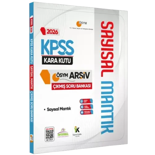 İnformal Yayınları 2026 KPSS SAYISAL MANTIK Kara Kutu ÖSYM Çıkmış Soru