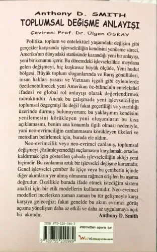 Toplumsal Değişme Anlayışı Anthony D. Smith Gündoğan Yayınları
