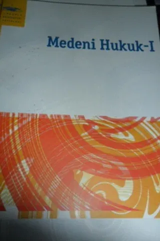 Medeni Hukuk 1