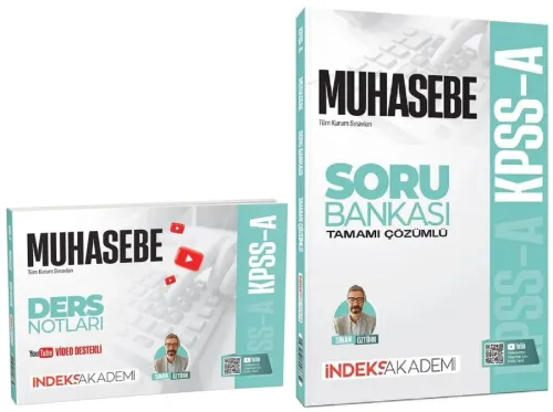 İndeks Akademi 2027 KPSS A Grubu Muhasebe Video Ders Notları ve Soru Bankası 2'li Set