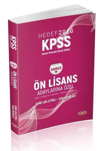 Data KPSS GK GY Ön Lisans Adaylarına Özel Konu Anlatımlı Soru Bankası 2020-YENİ