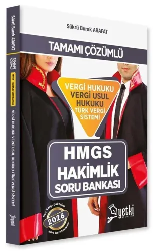 Yetki Yayınları 2026 HMGS Hakimlik Vergi Hukuku Vergi Usul Hukuku Türk Vergi Sistemi Soru Bankası