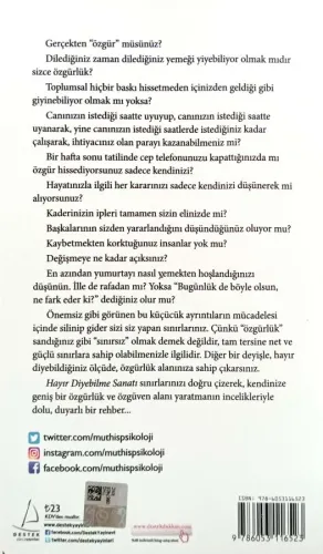 Hayır Diyebilme Sanatı Müthiş Psikoloji Destek Yayınevi