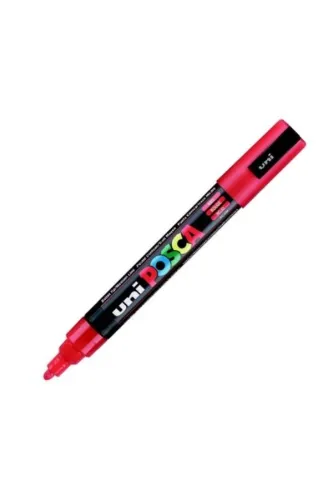 UNİ POSCA PC-5M SU BAZLI 1,8-2,5mm.POSTER MARKÖR - Kırmızı