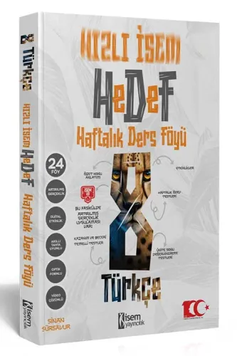 İsem 8. Sınıf Hızlı İsem Türkçe Hedef Haftalık Ders Föyü 2024