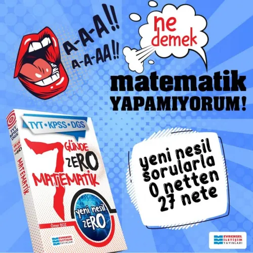 YKS TYT KPSS DGS ALES Yedi Günde Zero Matematik