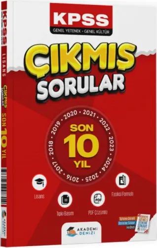 Akademi Denizi KPSS Genel Yetenek Genel Kültür Lisans Son 10 Yıl Çıkmı
