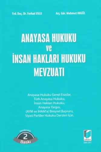 Anayasa Hukuku ve İnsan Hakları Hukuku Mevzuatı