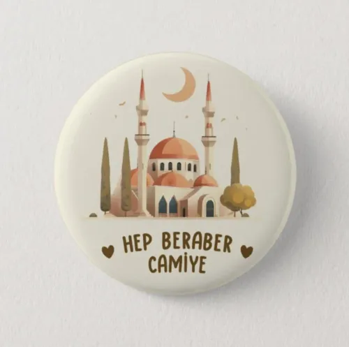 Hep Beraber Camiye - İğneli Broş