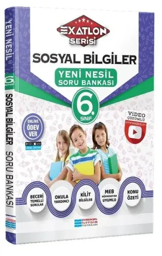6.Sınıf Sosyal Bilgiler Video Çözümlü Soru Bankası (Exatlon Serisi)