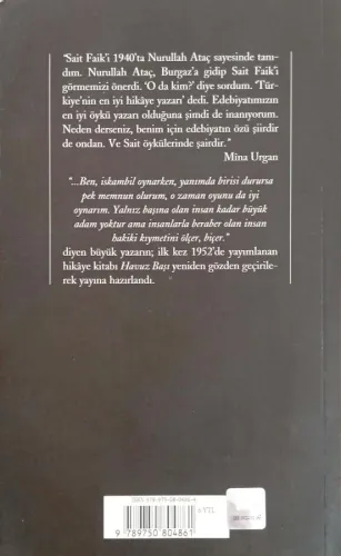 Havuz Başı Sait Faik Abasıyanık Yapı Kredi Yayınları
