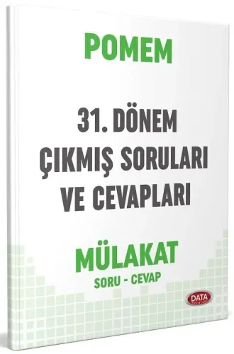 Data Yayınları POMEM 31. Dönem Mülakat Çıkmış Sorular ve Cevapları