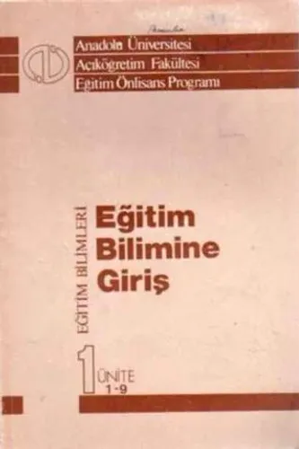 Eğitim Bilimine Giriş
